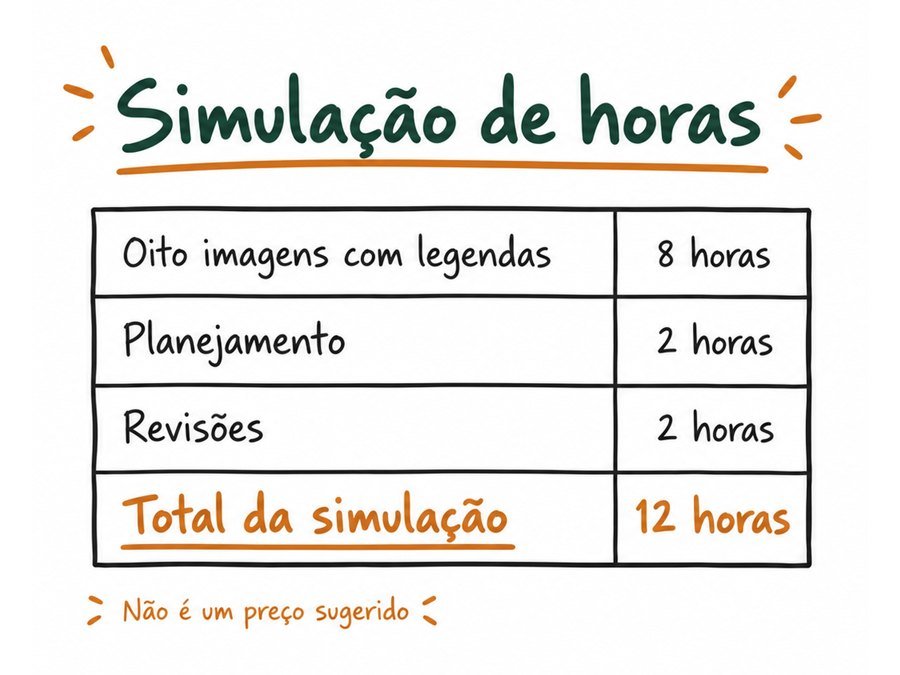 Cartão da aula: Simulação de horas para pensar no preço